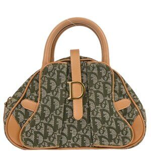 Christian Dior Green Double Saddle Trotter Handbag PZ0701 177700